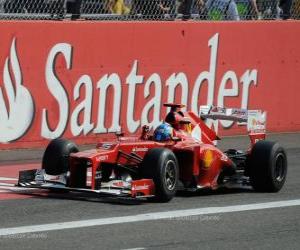 Puzzle Fernando Alonso - Ferrari - Grand Prix της Ιταλίας 2012, 3η ταξινομούνται